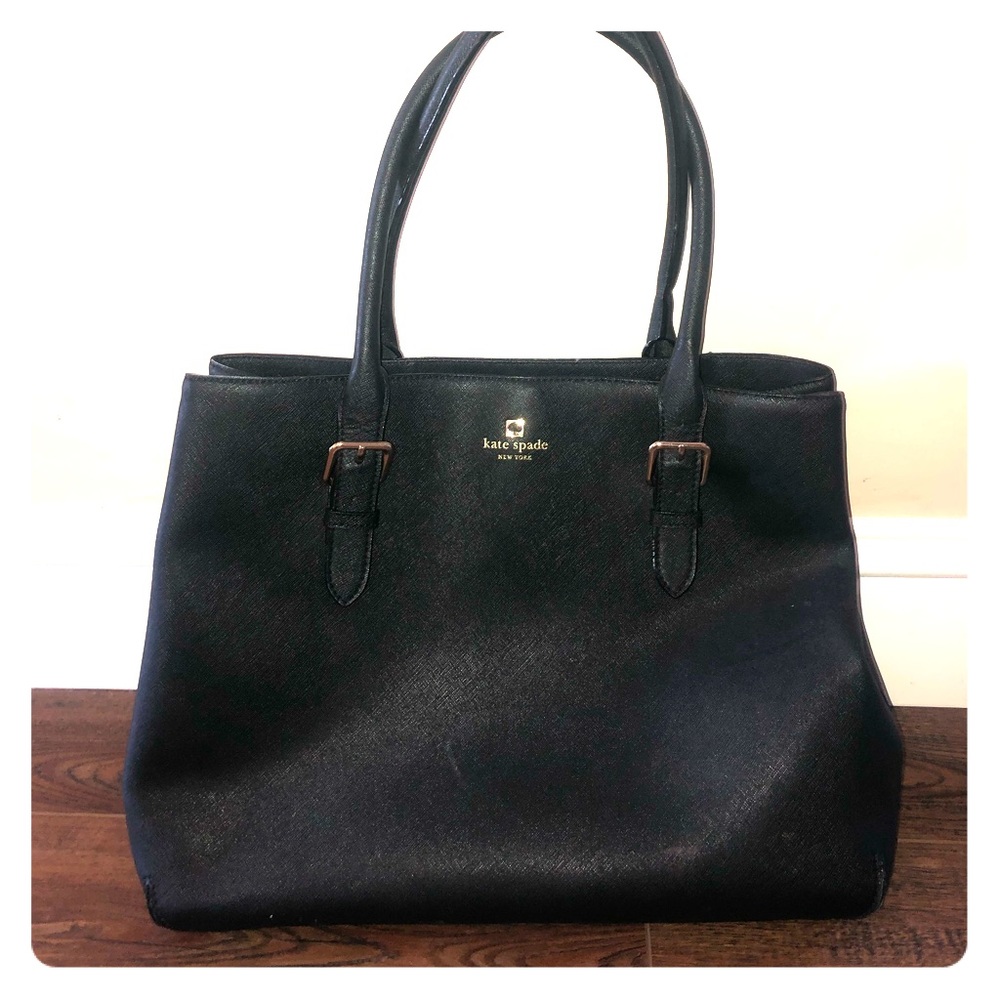 Gorgeous black leather Kate spade bag